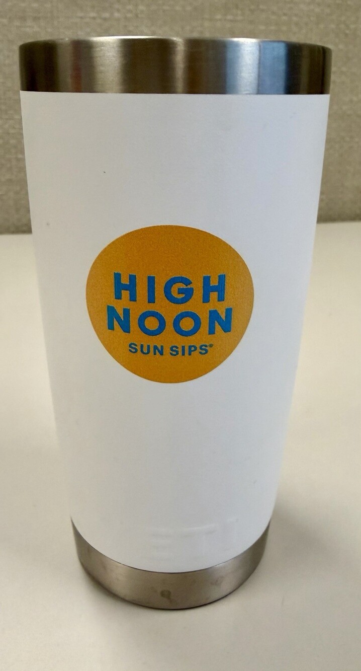 YETI Rambler 20 oz Tumbler High Noon Sun Sips White MagSlider Lid Promo